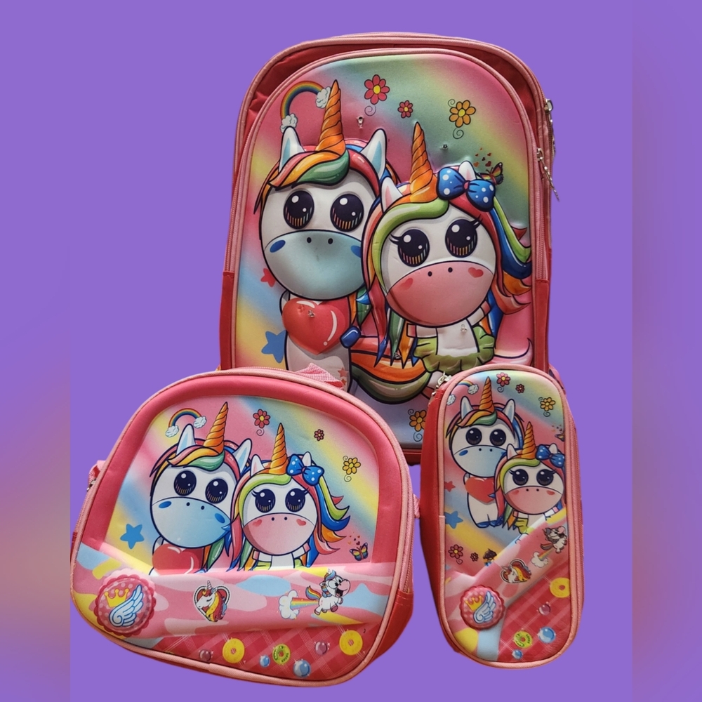 Kids backpack set Unicorns